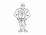 Coloring Walkie Officer Talkie Police Coloringcrew Handcuffs sketch template