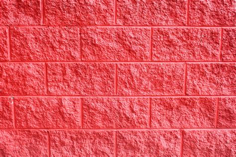 painted red cinder block wall texture picture  photograph