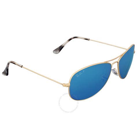 ray ban polarized blue mirror chromance aviator sunglasses