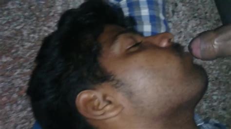 straight indian takes cumshot to face while sleeping