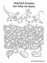 Maze Dinosaur sketch template