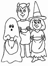 Trick Halloween Treat Coloring Pages Costume Clip Clipart Costumes Kids Print Cliparts Printable Animated Colorings Gif Treaters Cat Library Popular sketch template