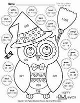 Math Grade Coloring Owl Worksheets Halloween 4th Pages Classroom Freebie Printable Addition Worksheet Freebies Fun Games Maths Sheet Poke Sheets sketch template