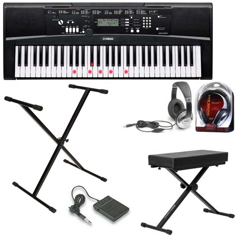 yamaha deluxe ez  keyboard package includes stand stool headphones pedal yamaha