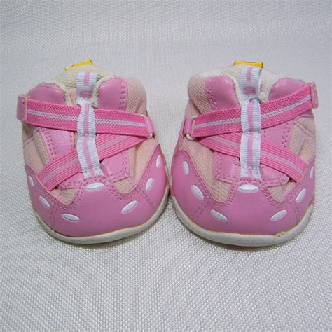 build a bear skechers pink sneakers side tab enclosures running shoes