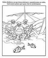 Milagrosa Pescadores Colorir Atividades Lucas Maravilhosa Atividade Barco Catequese Crianças Paula Tia Bíblicas Evangelicos Fevereiro sketch template