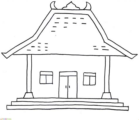 contoh gambar contoh gambar kolase rumah adat