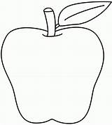 Apple Clipart Coloring Clip sketch template