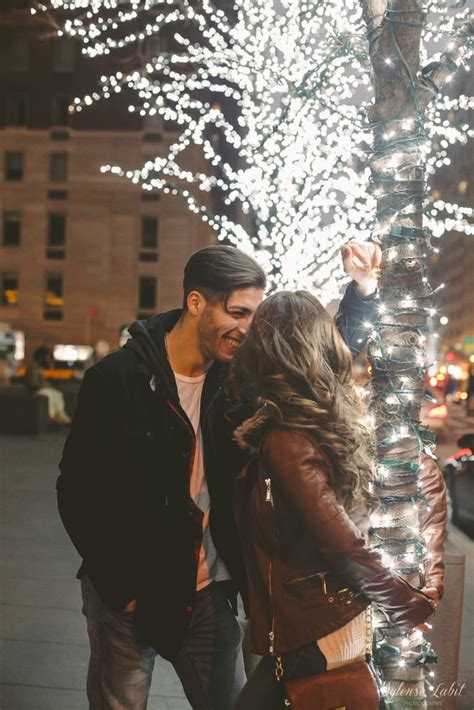 Christmas Engagement Photos In New York Popsugar Love And Sex Photo 13