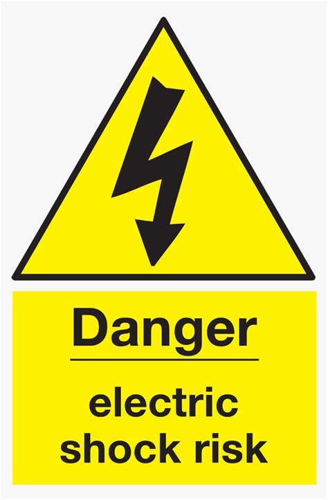 caution electric shock risk  electric shock sign png transparent png transparent png