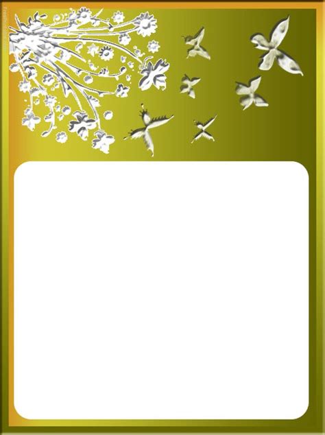 beautiful blank invitation card design