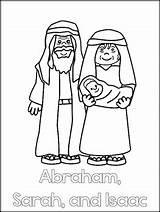 Abraham Sarah Printable Color Bible Preschool Sheets Curriculum Study Followers sketch template