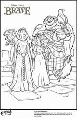 Coloring Merida Pages Princess Disney Family Eagles Her Angus Too Father Elinor She sketch template