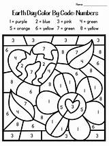 Earth Number Color Coloring Pages Activities Kids Code Worksheets Printable Spring Kindergarten Worksheet Colouring Sheets Alphabet Preschool Fun Choose Board sketch template
