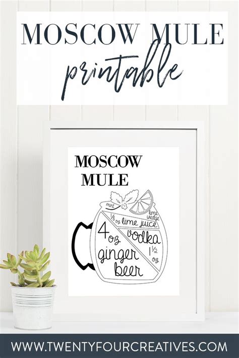 printable moscow mule recipe printable word searches