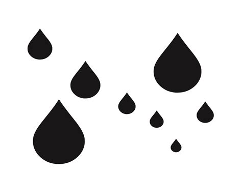 printable raindrop pattern clipart