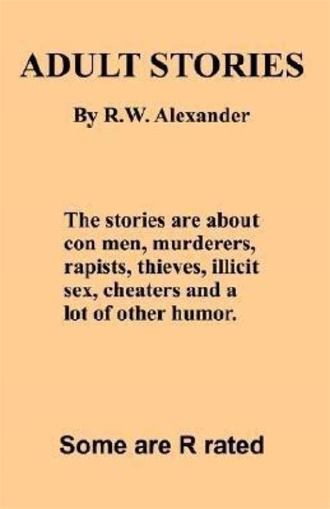Adult Stories Buy Adult Stories By Alexander R W At Low Price In India