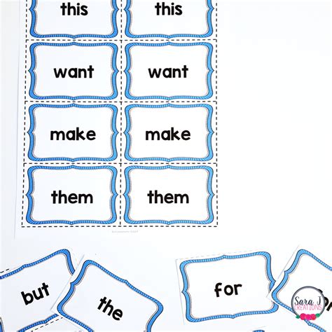 editable sight word cards sara  creations