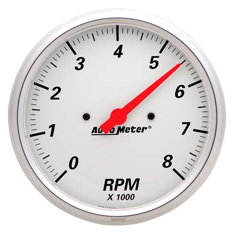 auto meter  arctic white series   dash tachometer gauge   rpm