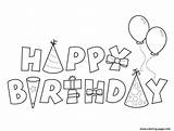 Birthday Coloring Happy Pages Printable Print Disney Color Info sketch template
