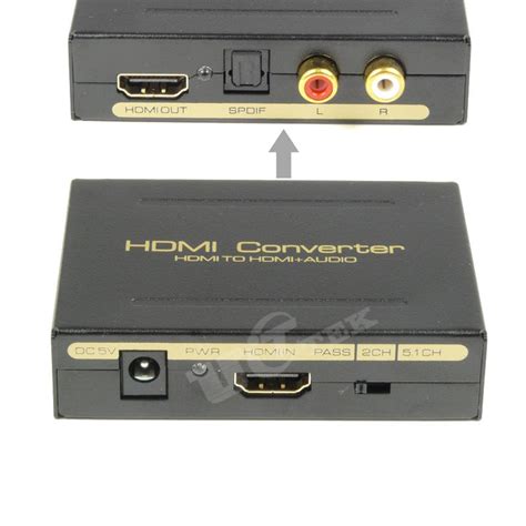 hdmi audio extractor hdmi  spdif  rca stereo audio splitter converter  chromecast hdtv