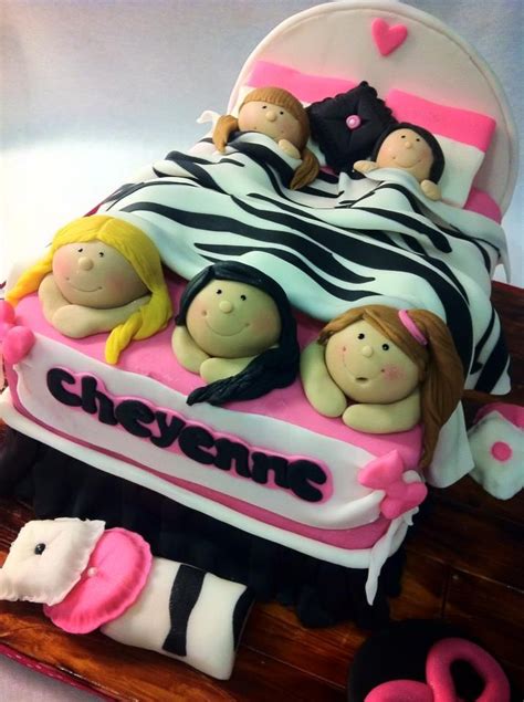 best slumber party ever cake cake made for cheyenne s first slumber party she requested hot