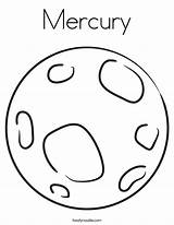 Mercury Coloring Planet Drawing Planets Solar System Pages Draw Twistynoodle Color Kids Print Line Printable Colouring Jupiter Twisty Uranus Sun sketch template