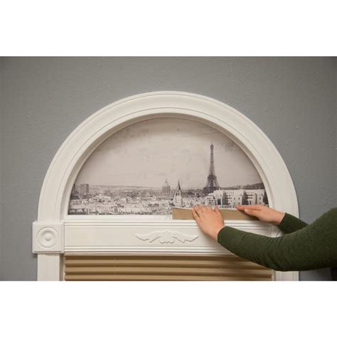 arch window shade small apartment living rooms    spacesaving