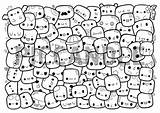 Marshmallows Marshmallow Doodles Cutekawaii sketch template