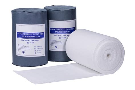 yards ply surgical absorbent cotton gauze roll  china manufacturer forlong medical