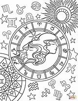 Zodiac Gemini Sternzeichen Ausmalbilder Zwillinge Ausmalen Dierenriem Supercoloring Steinbock Tierkreiszeichen Zodiaco Cáncer sketch template