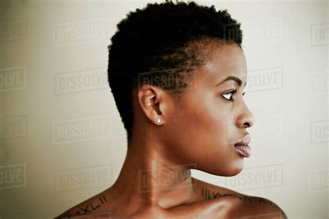 profile   black woman stock photo dissolve