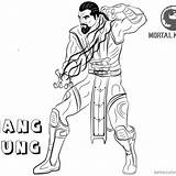 Mortal Kombat Kano Tsung Shang sketch template