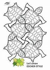 Escher Krokotak Tessellation Mc Afbeeldingsresultaat sketch template