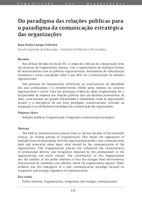 pdf do paradigma das relações públicas para o paradigma da