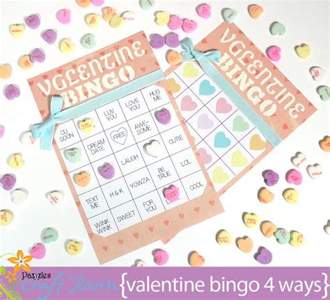 valentine bingo cards pazzles craft room