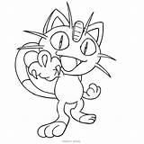 Meowth Stampare sketch template