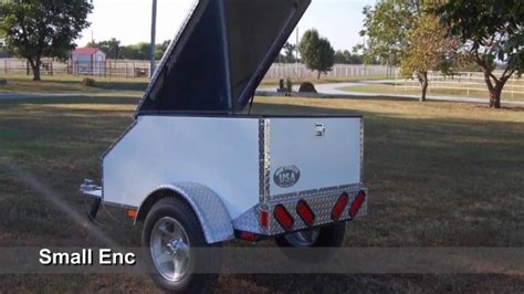 small enclosed cargo trailers  sale youtube
