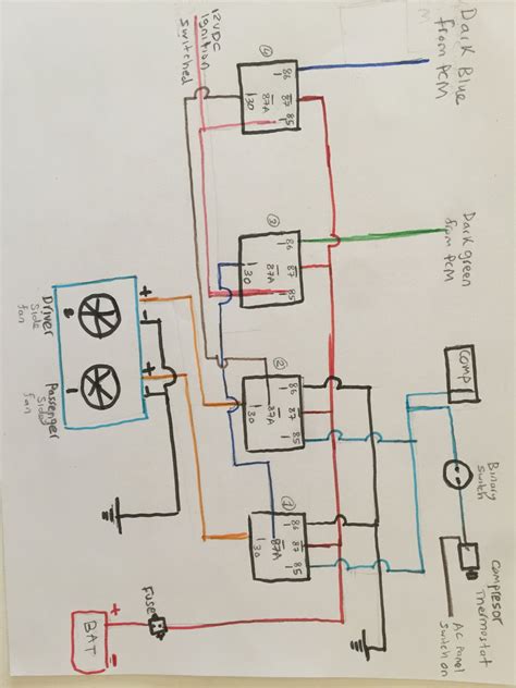 switch single electric fan relay wiring diagram
