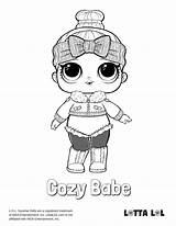 Lol Coloring Pages Babe Cozy Surprise Doll Printable Color Lotta Kids Dolls Colouring Sheets sketch template