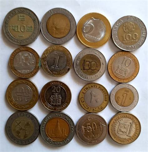 collection   bimetallic coins   coins house  shop