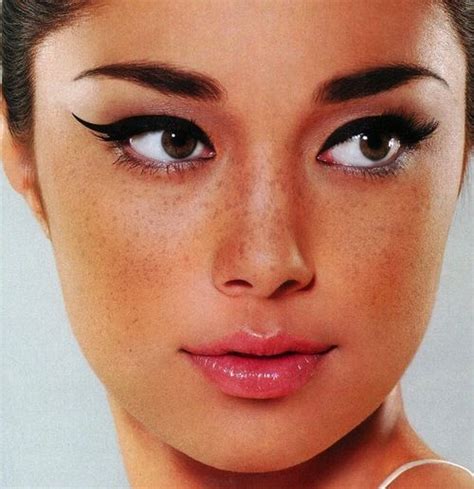 asian beauty with cute freckles embrace freckles more cute freckles pink lips homemade