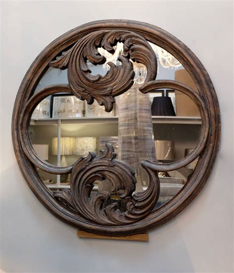 roxborough  hand carved wooden mirror stock blanchard collective antiques marlborough