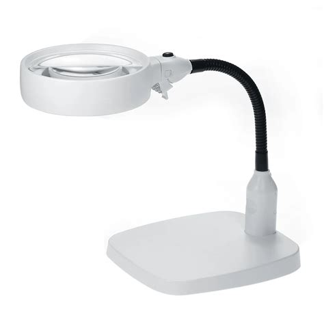 2 In 1 Led Desktop Magnifier Desk Lamp With 138mm 8x Lens Bright Light