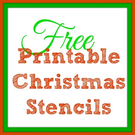 printable christmas stencils christmas tree templates santa