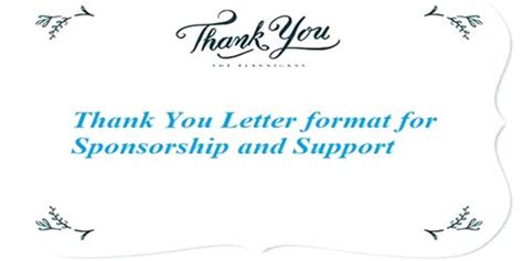 sample   letter format  sponsorship  support assignment