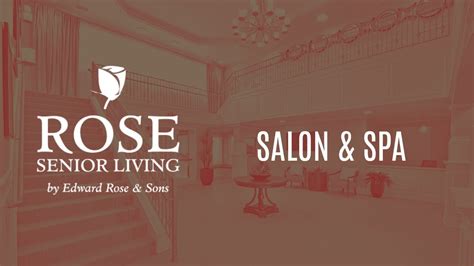 rose senior living beachwood salon spa youtube