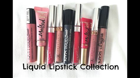 liquid lipstick collection  reviews swatches youtube