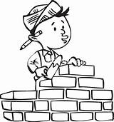 Brick Wall Drawing Builder Building Getdrawings sketch template