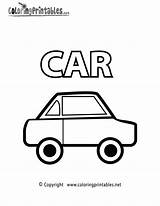 Car Coloring Vocabulary Pages Printable Educational Cars Print Printables Popular Coloringprintables sketch template